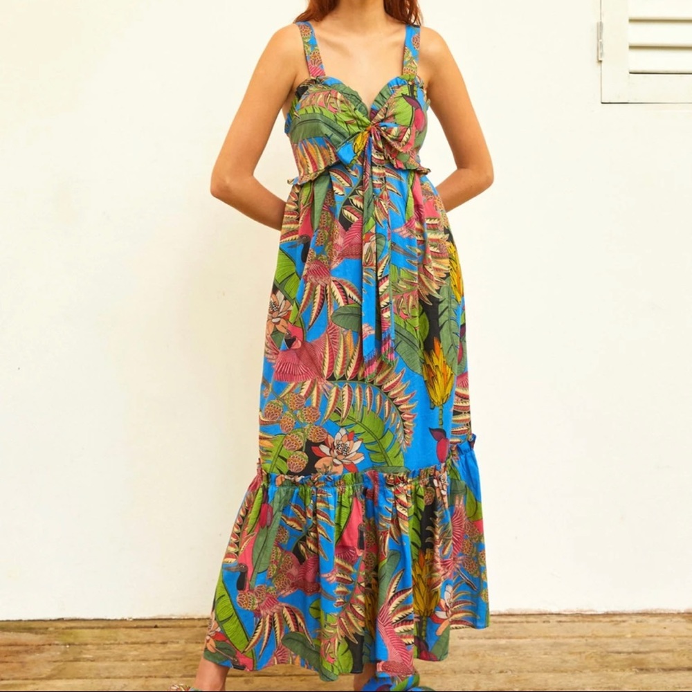 Totally Tuiuiu Farm Rio halter maxi dress